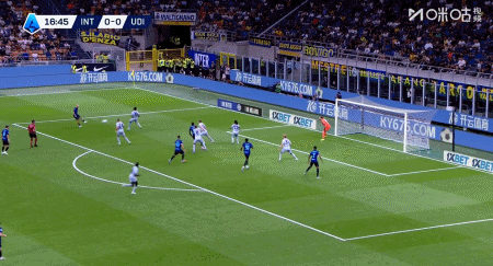 开云官方网-半场：国米1-2乌迪内斯，邓弗里斯破门，凯南-戴维斯传射