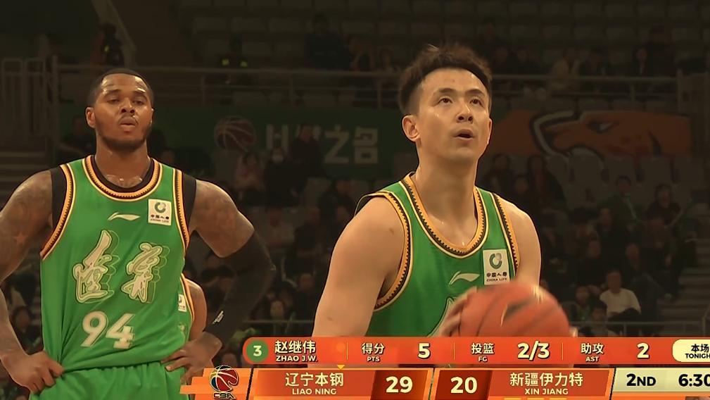 开云体育官网-赵继伟7+1+2满血复活!亨特0分1板3助攻1抢断渐入佳境,辽篮领先8分